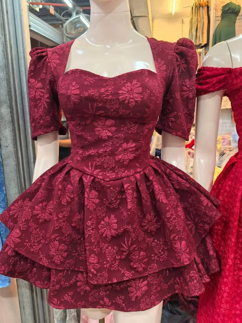 🎁 Andrea Puff Layered Mini Dress (50% off)