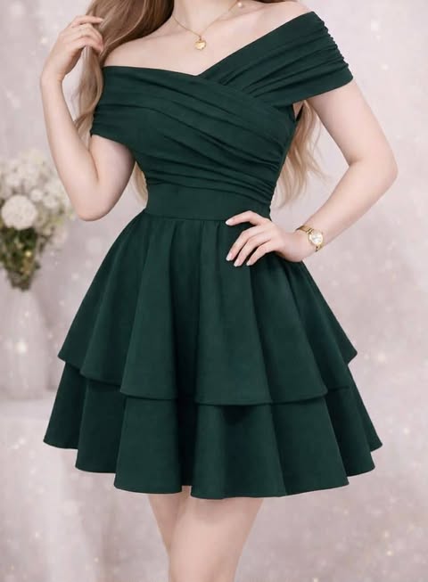 Barbie Offshoulder Mini Dress