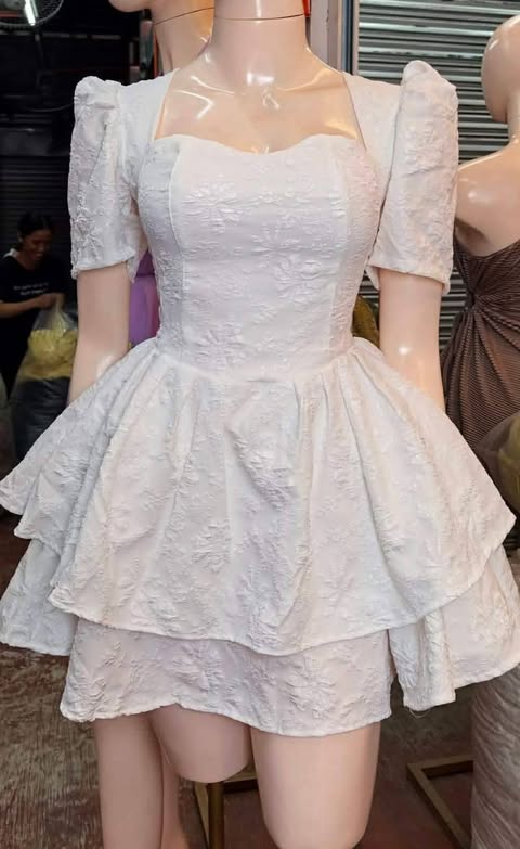 🎁 Andrea Puff Layered Mini Dress (50% off)