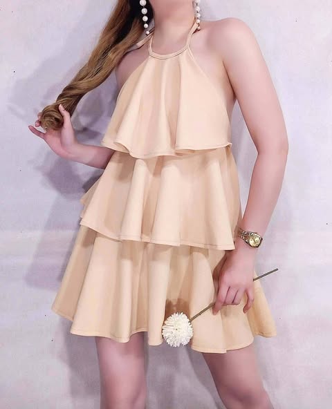 Solana V2 Halter Layered Mini Dress