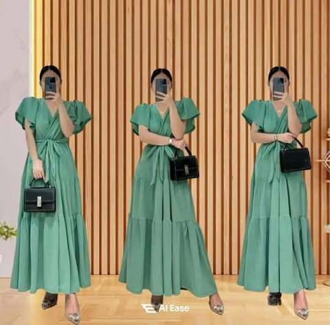 Leyra Puff Maxi Dress