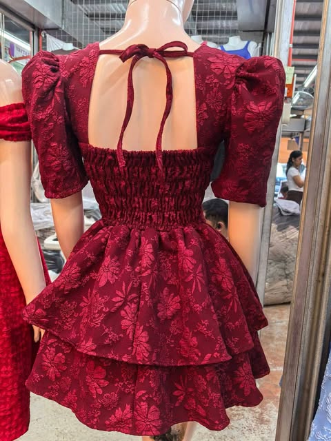 Andrea Puff Layered Mini Dress