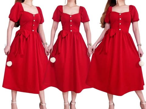 Evangeline Ribbon Midi Dress