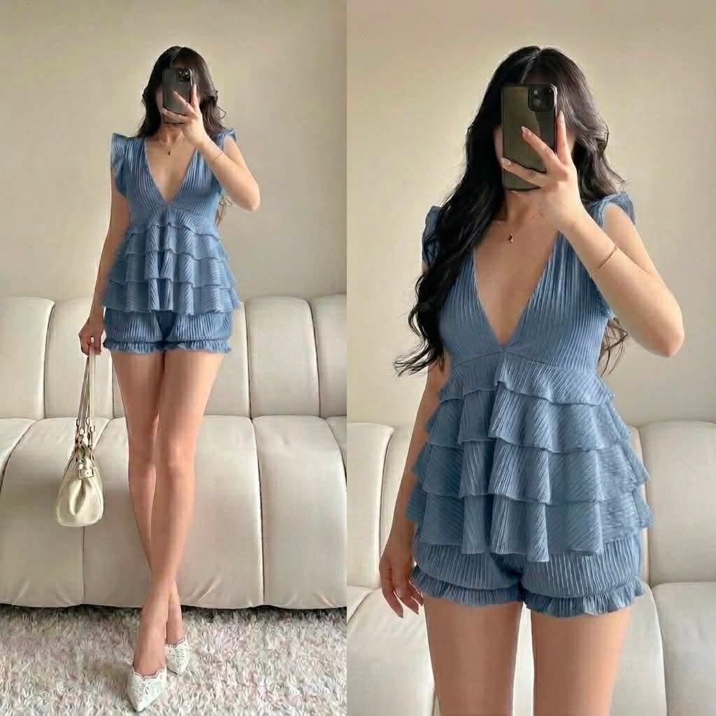 Julian Ruffles Top and Shorts Coords