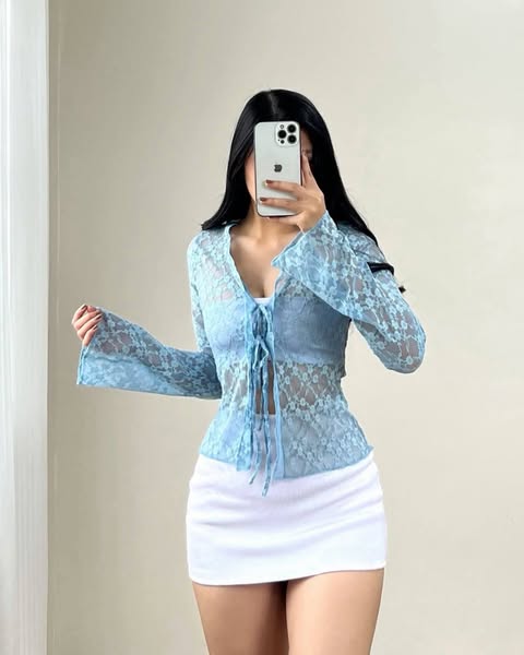 Charm Cardigan Lace Longsleeve Top