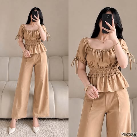 Elara Smocked Top and Pants Coords