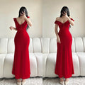 Korine Ruffles Bodycon Maxi Dress