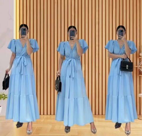 Leyra Puff Maxi Dress