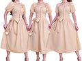 Evangeline Ribbon Midi Dress
