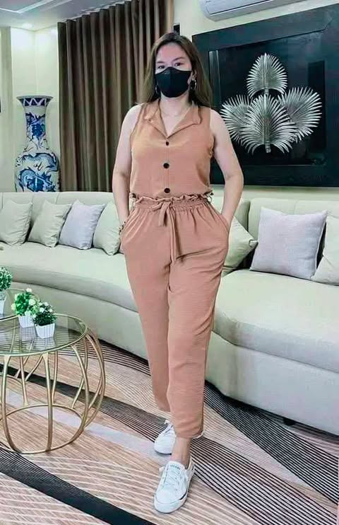 Plus Size Levy Sleeveless Top and Pants Coords