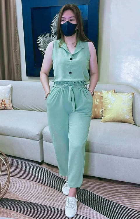 Plus Size Levy Sleeveless Top and Pants Coords