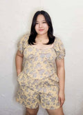 Plus Size Ollie Corset Top and Shorts Coords