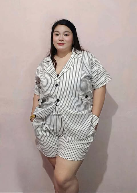 Plus Size Drake Blazer Top And Shorts Coords