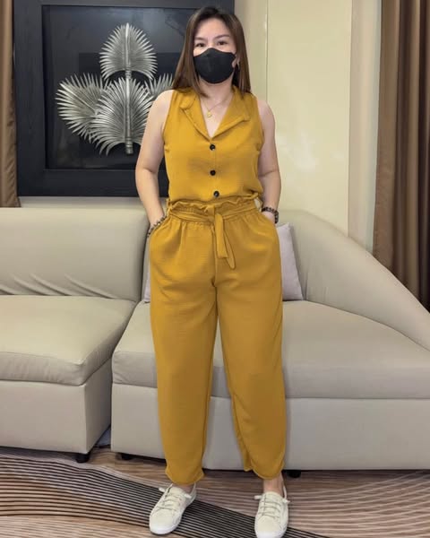 Plus Size Levy Sleeveless Top and Pants Coords