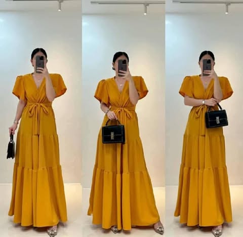 Leyra Puff Maxi Dress