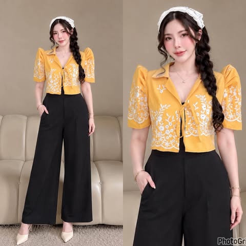 Cindy Filipiniana Bolero Top