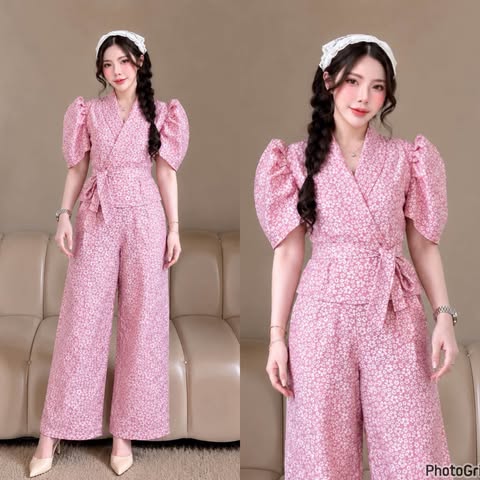 Plus Size Mia Filipiniana Top and Pants Coords