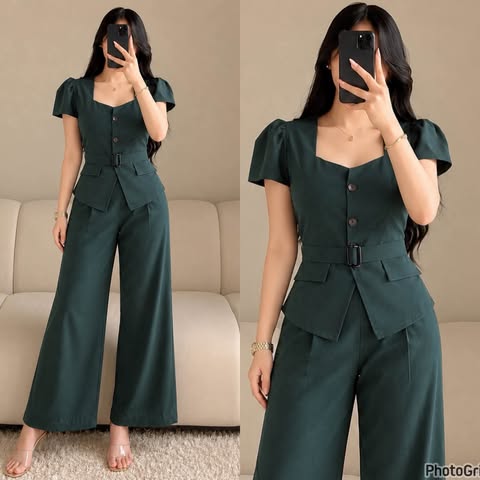 Annie Belt Top and Pants Coords
