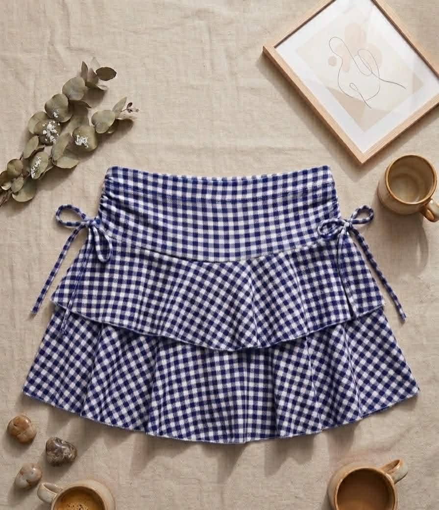 Plus Size Zenny Layered Skort Plain