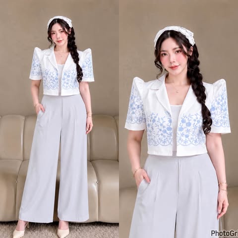 Cindy Filipiniana Bolero Top