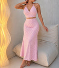 Solea Padded Top and Skirt Swimwear Gingham