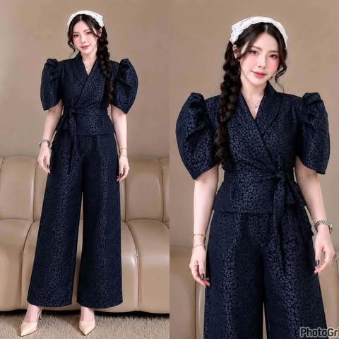 Plus Size Mia Filipiniana Top and Pants Coords