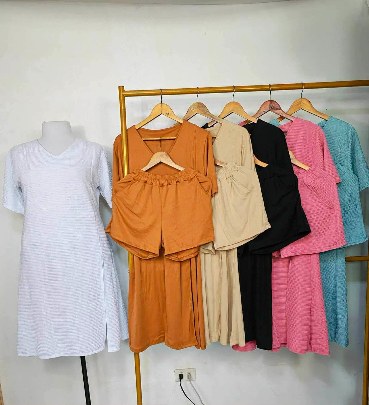 Plus Size Camille Slit Dress With Shorts