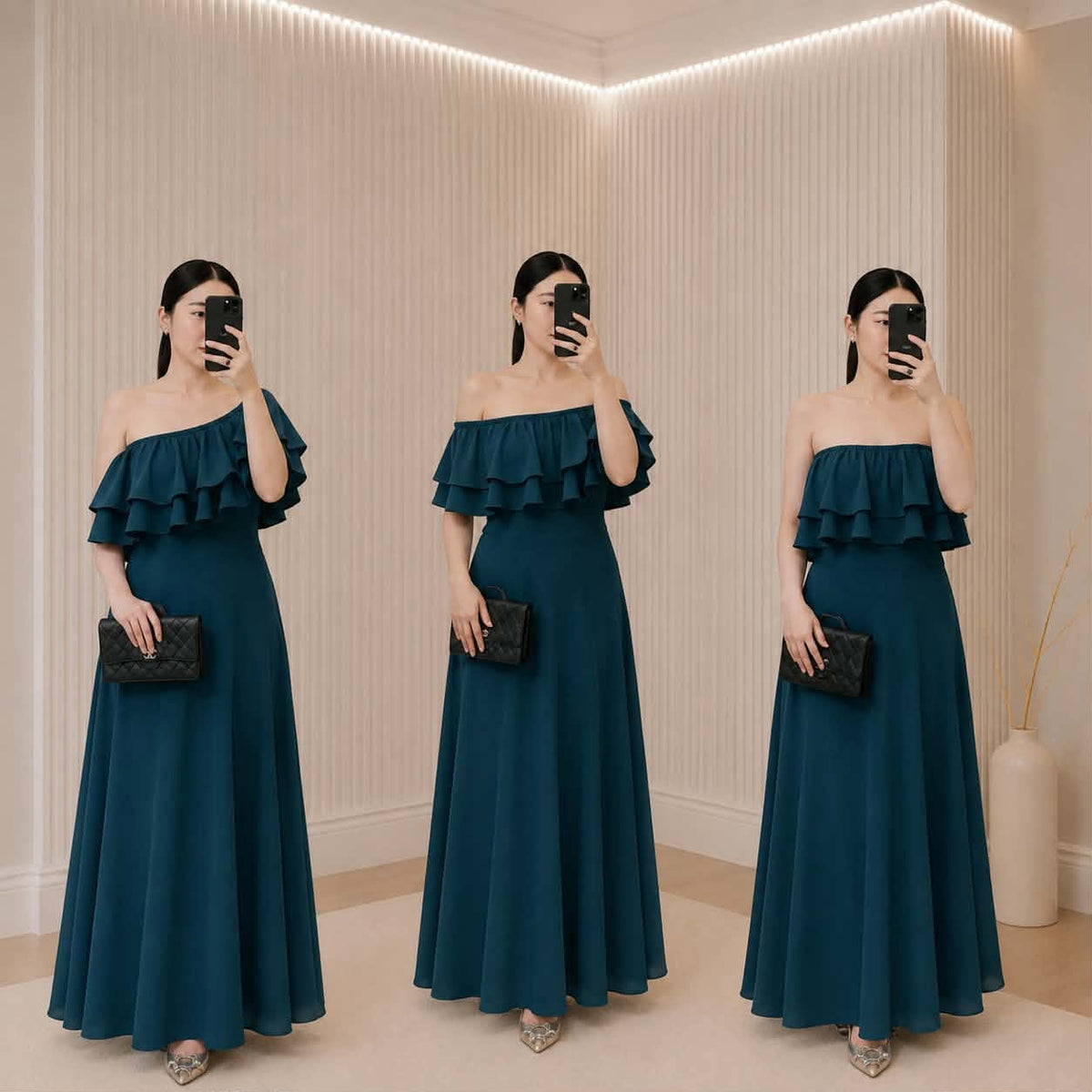 Fame Offshoulder Maxi Dress