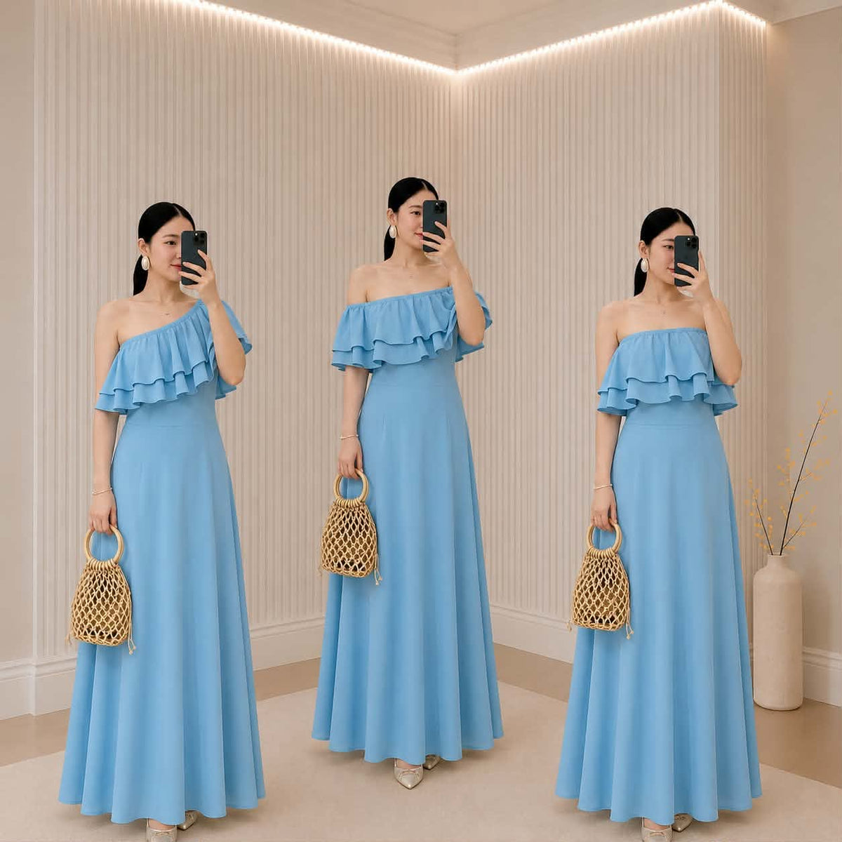 Fame Offshoulder Maxi Dress