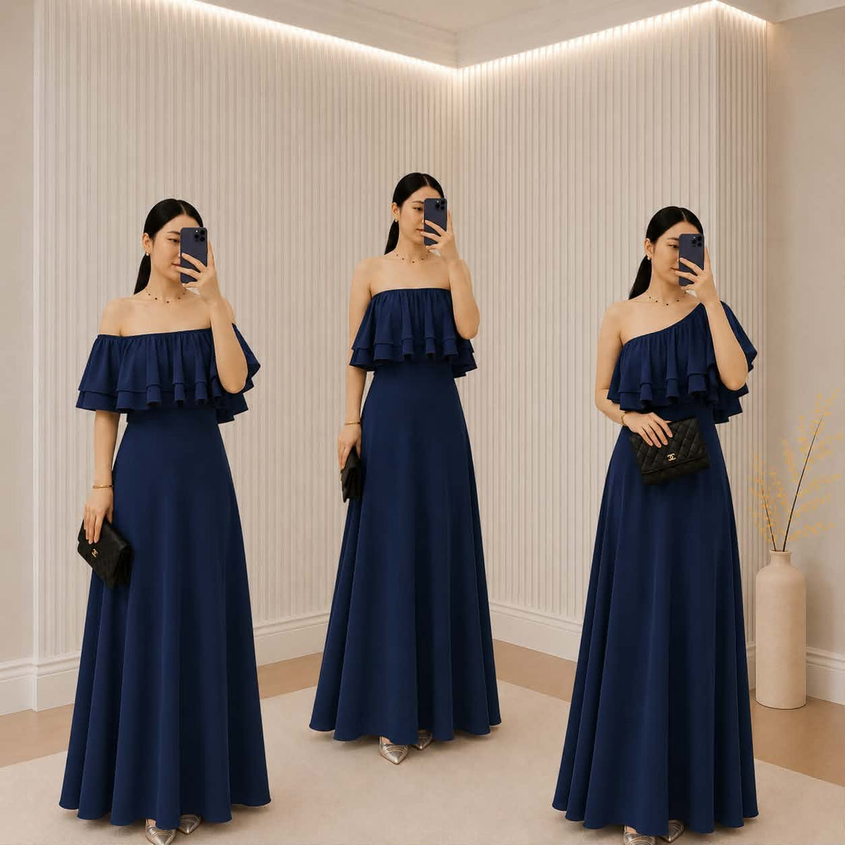 Fame Offshoulder Maxi Dress