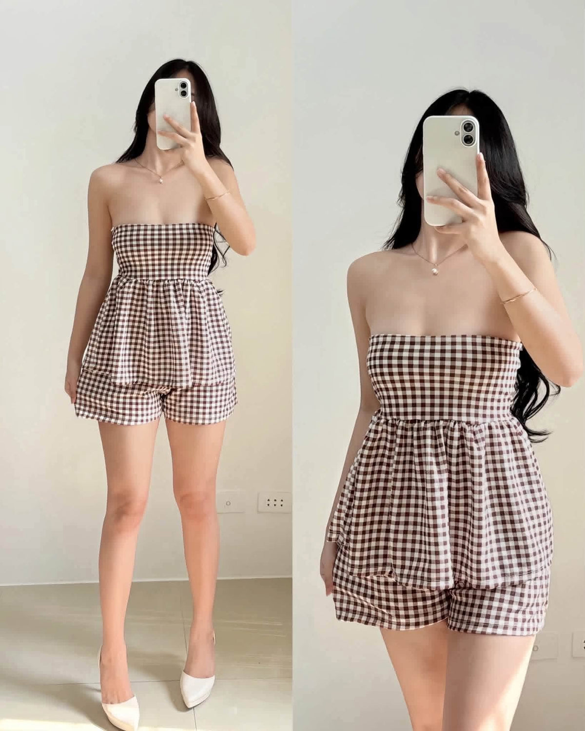 Charmaine Tube Peplum Top and Shorts Coords