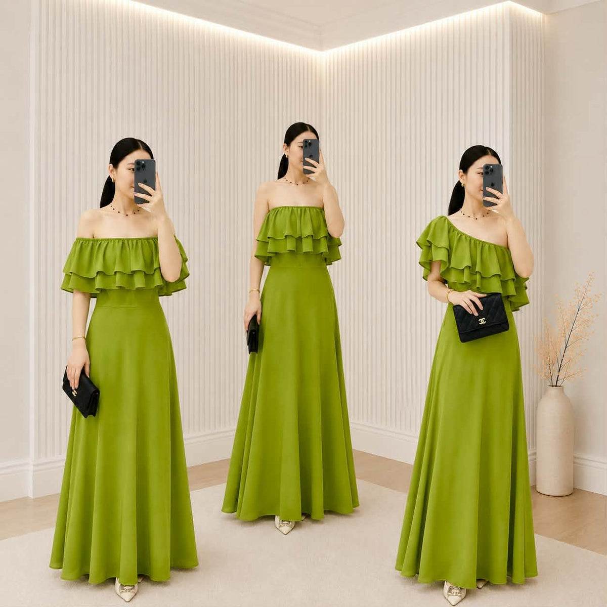 Fame Offshoulder Maxi Dress