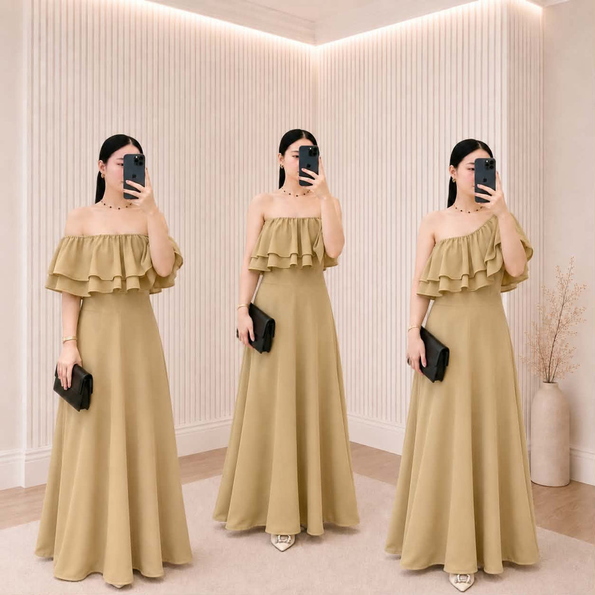 Fame Offshoulder Maxi Dress