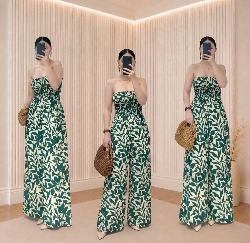 Olga Tube Smocking Jumpsuit
