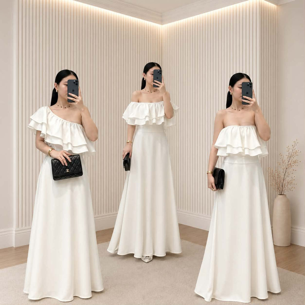 Fame Offshoulder Maxi Dress