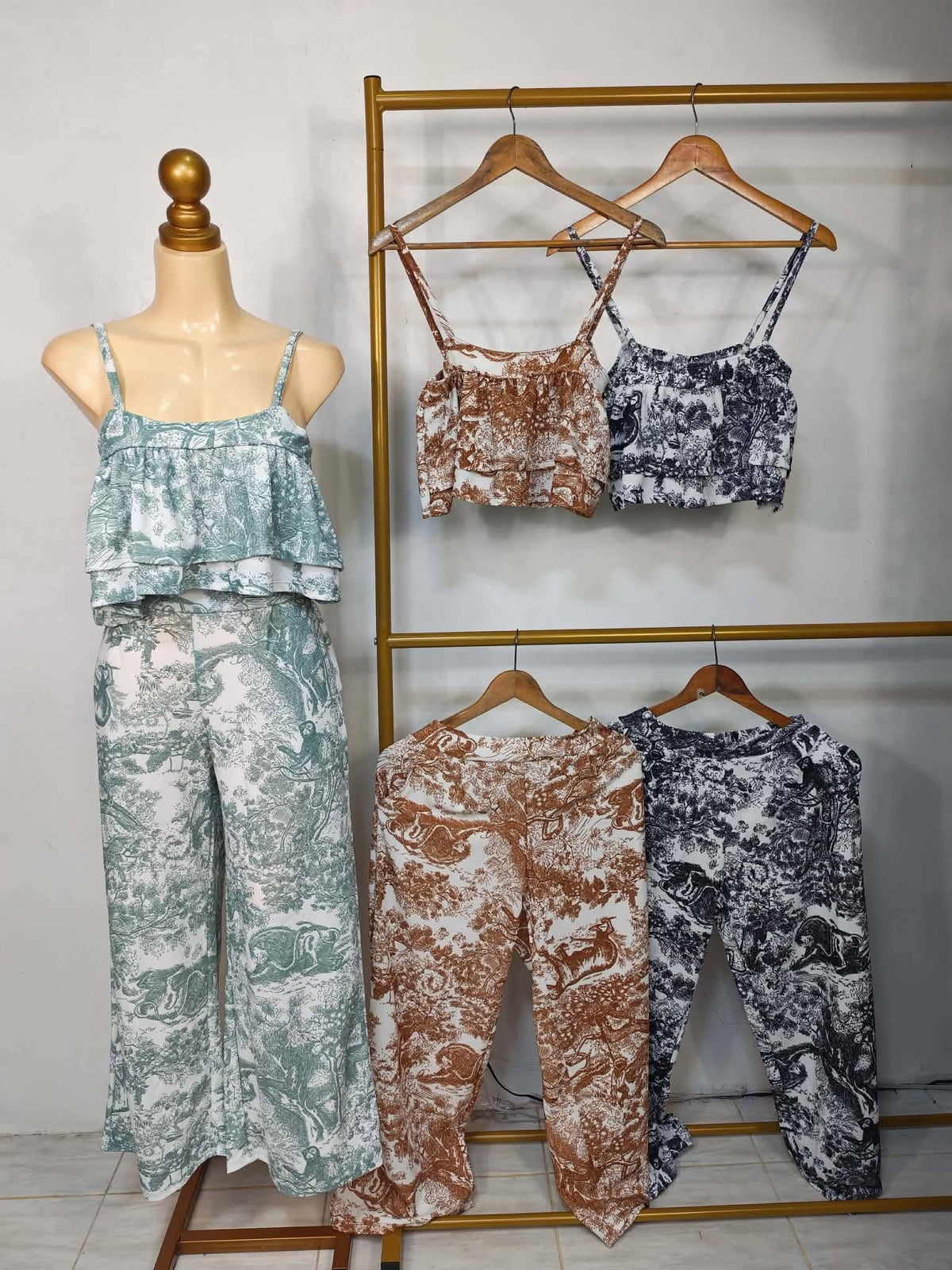 Atasha Layered Top and Pants Coords