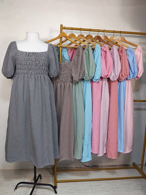 Dyosa Puff Sleeve Maxi Dress