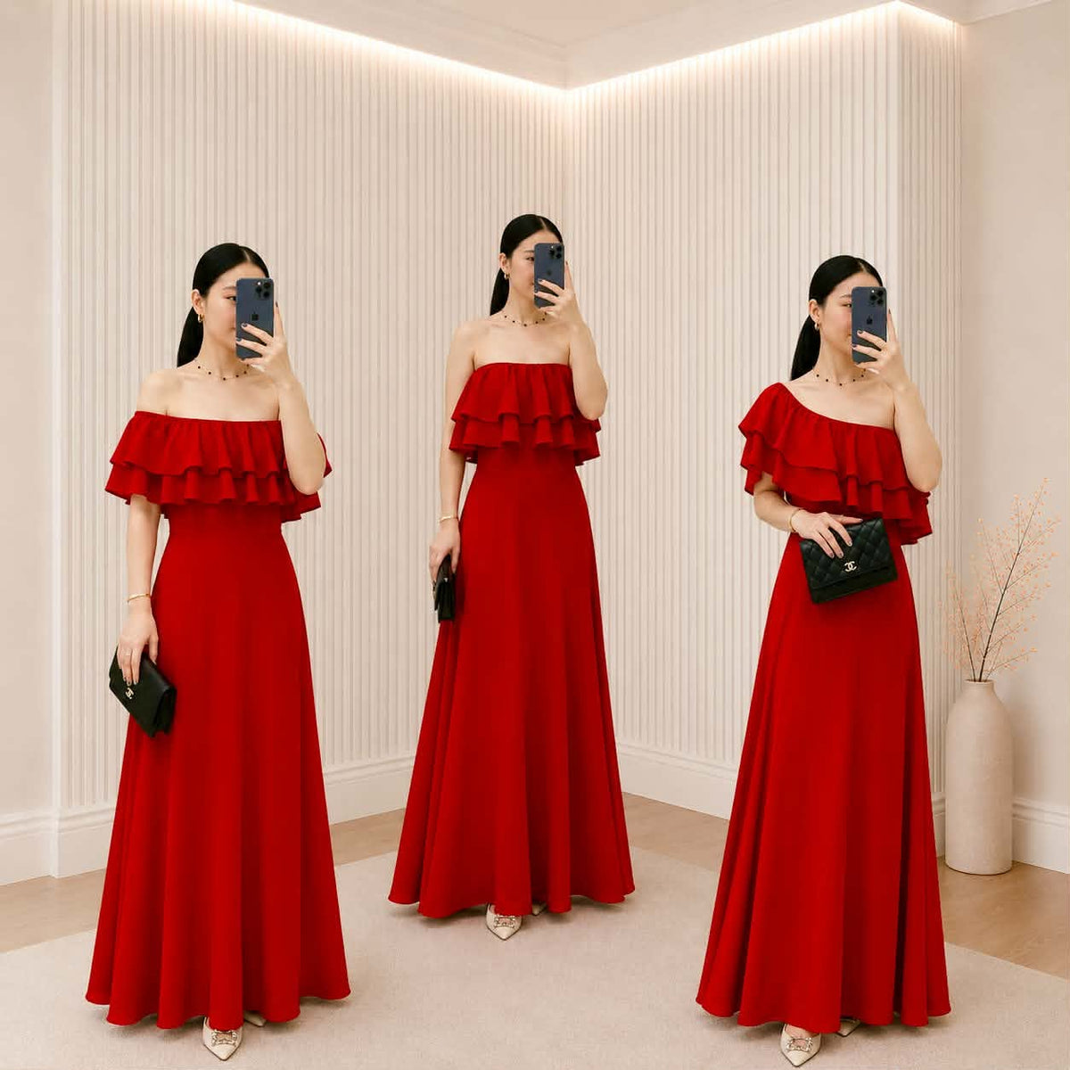 Fame Offshoulder Maxi Dress