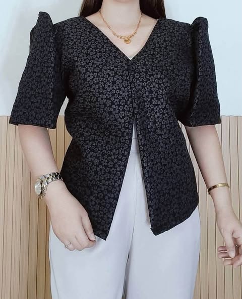 Plus Size Yuna Filipiniana Bolero Top