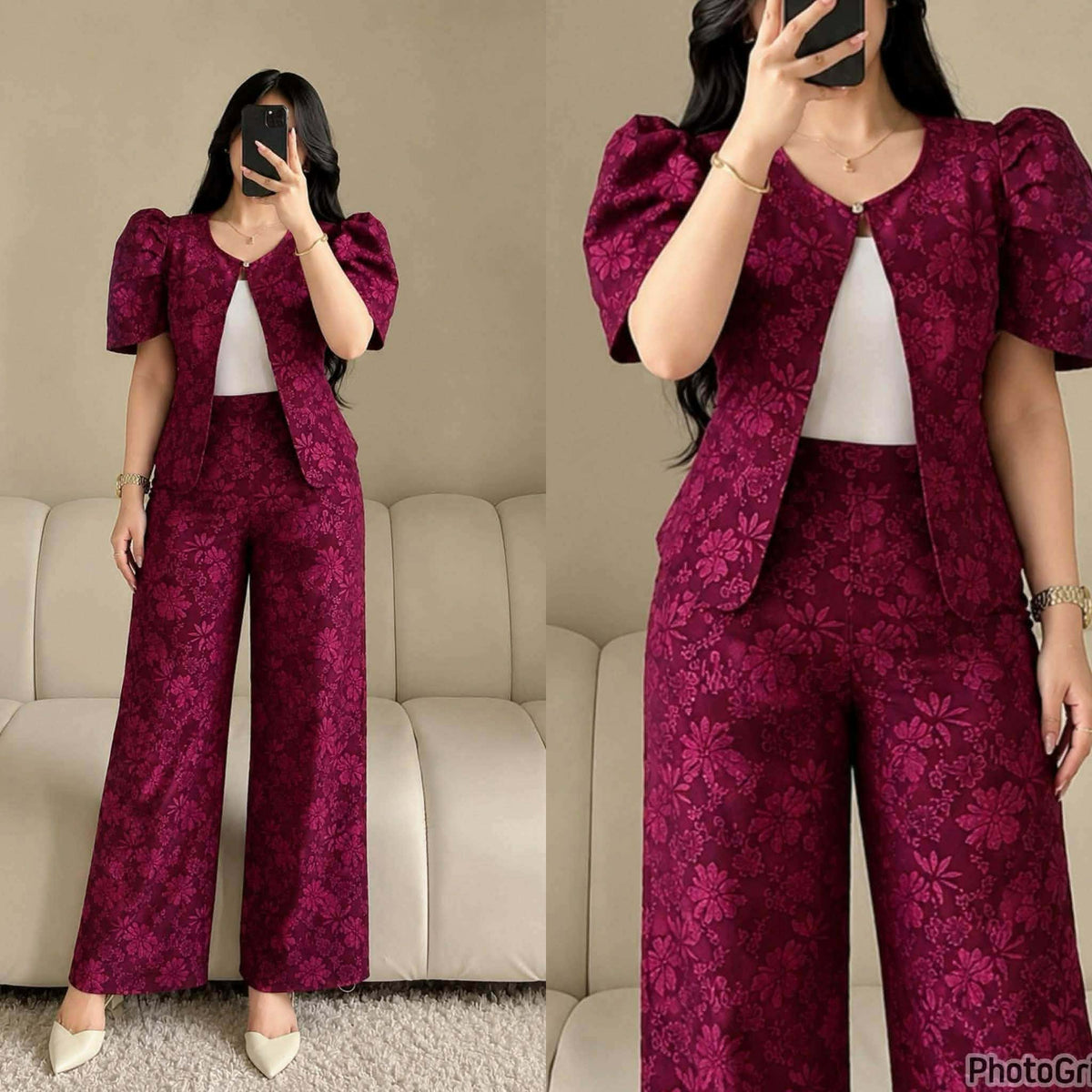 Kim Bolero Top and Pants Coords