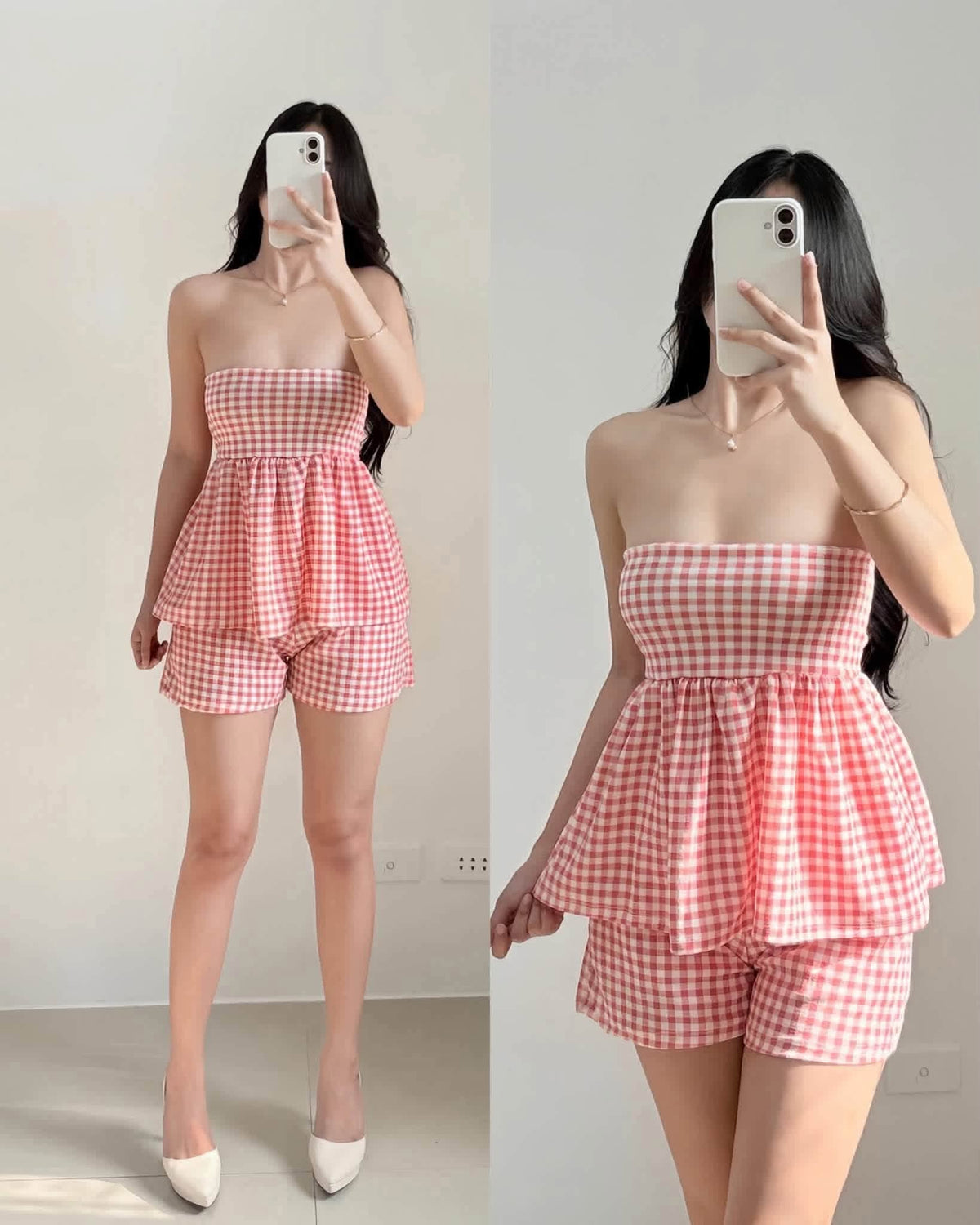 Charmaine Tube Peplum Top and Shorts Coords