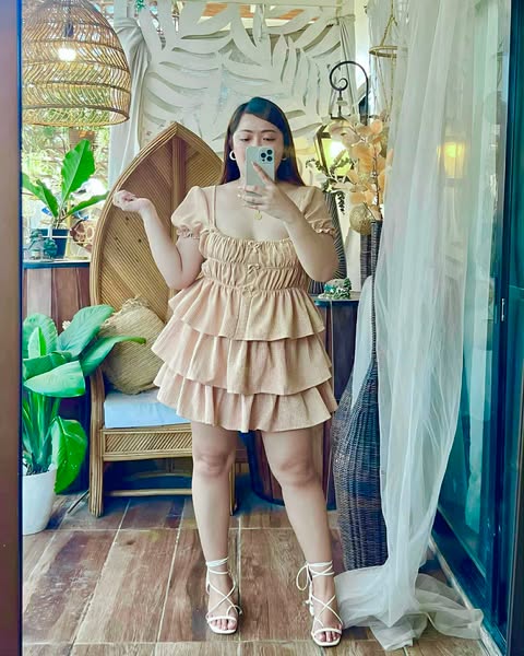 Plus Size Sheena Coquette Top and Skort Coords