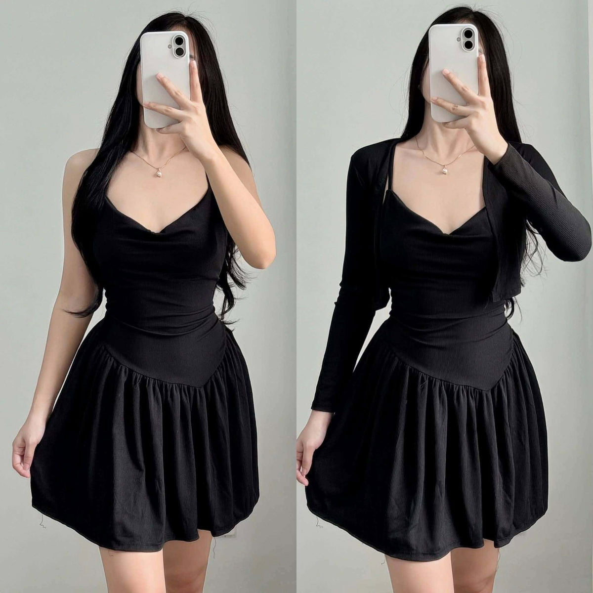 Jewel 2in1 Mini Dress With Cardigan