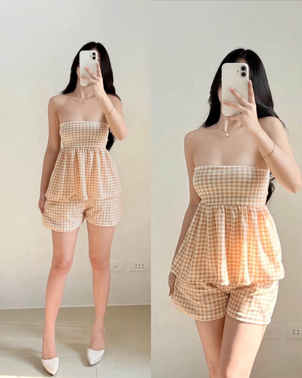 Charmaine Tube Peplum Top and Shorts Coords