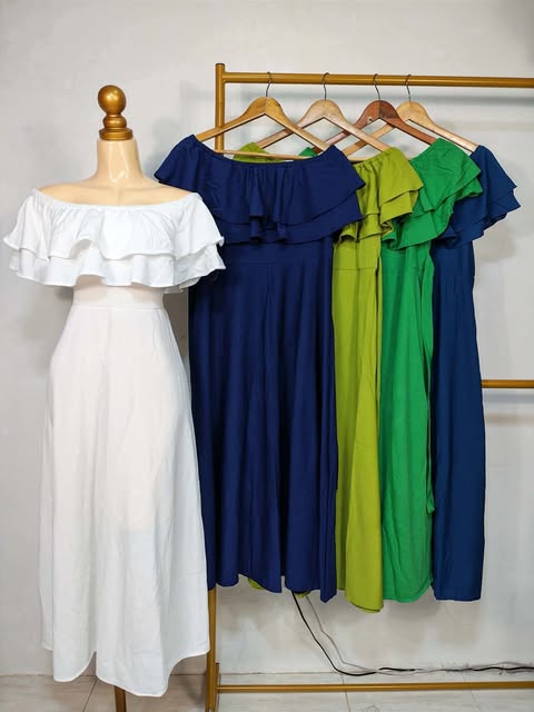 Fame Offshoulder Maxi Dress