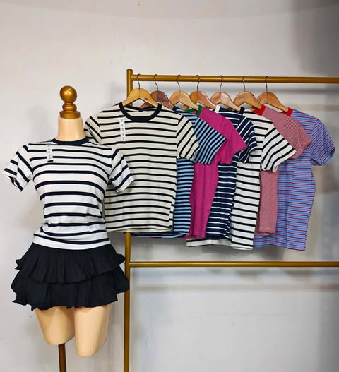 U*qlo Basic Stripe Top