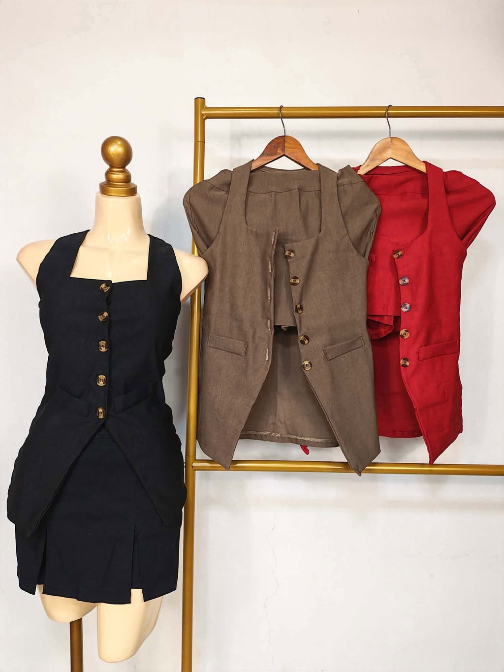 Glenda Vest Top and Skort Coords