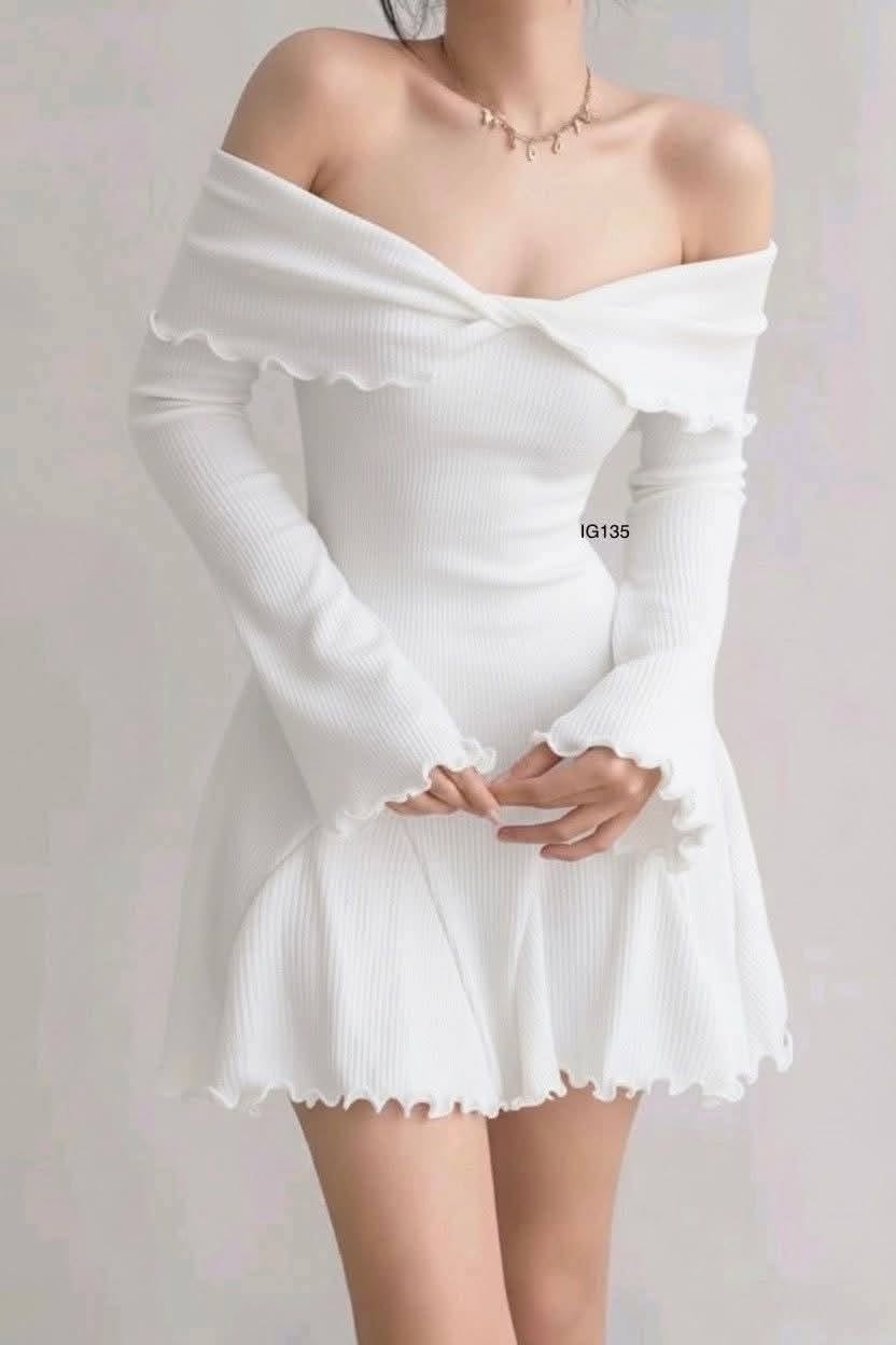 Rosa Offshoulder Longsleeve Mini Dress