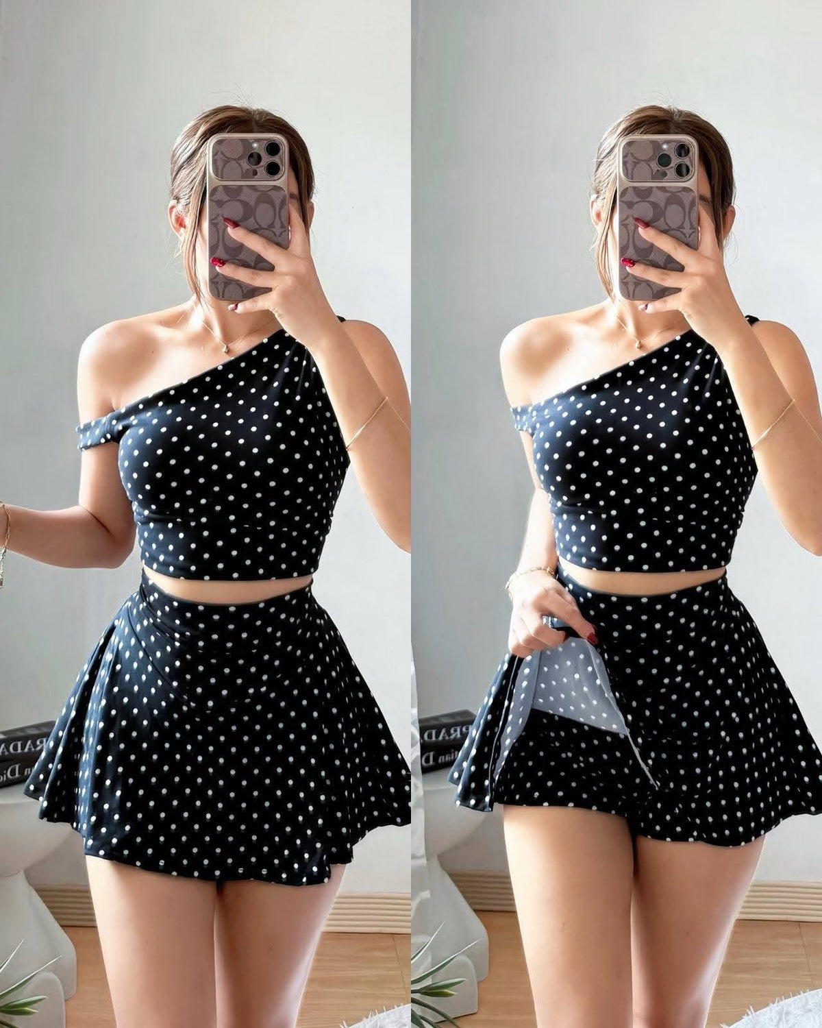 Allora Offshoulder Top and Skort Coords
