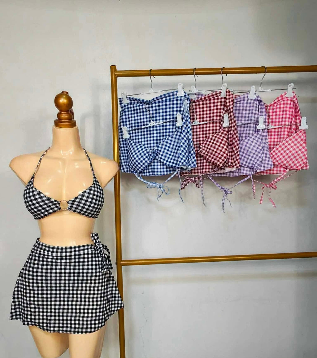 Pau Padded Swimsuit Gingham